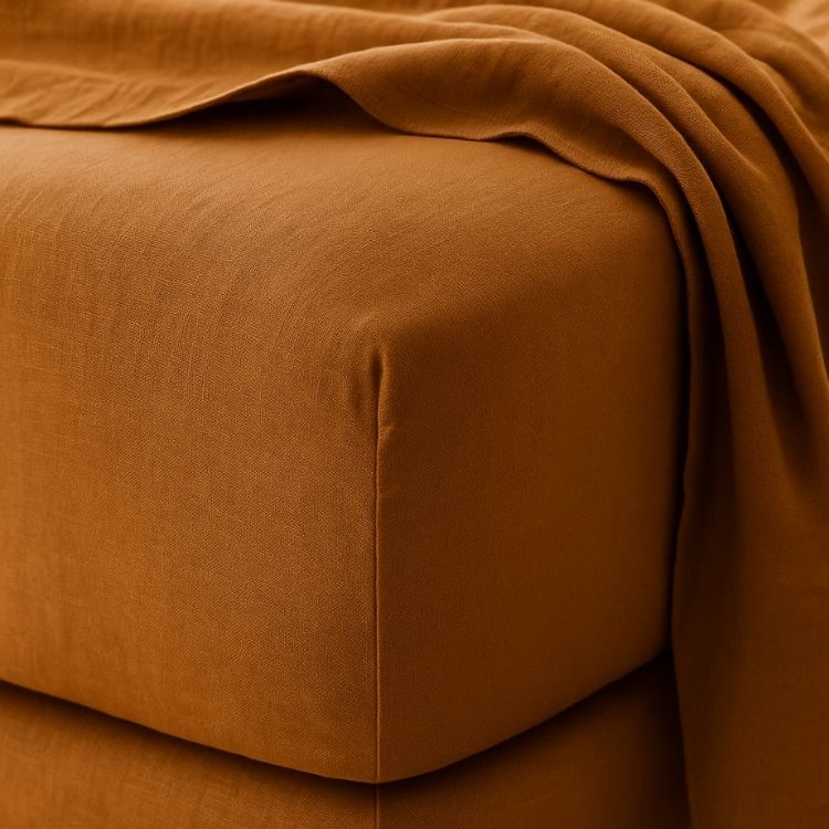 100% French Linen Fitted Sheet