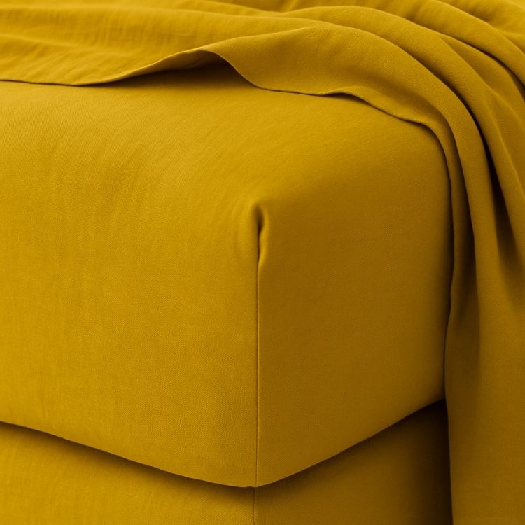 100% French Linen Fitted Sheet
