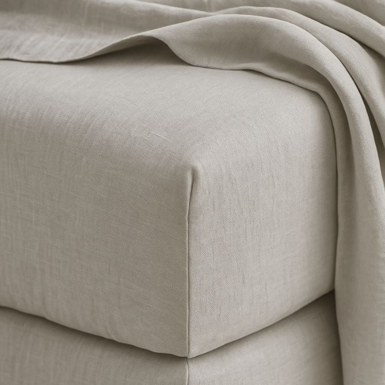 100% French Linen Fitted Sheet