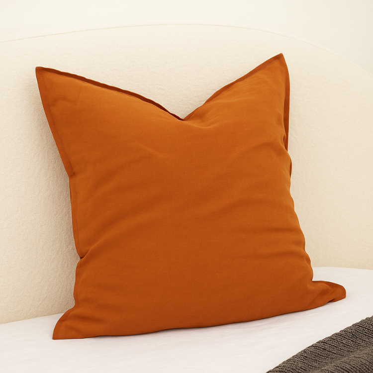 100% French Linen Cushion Cover