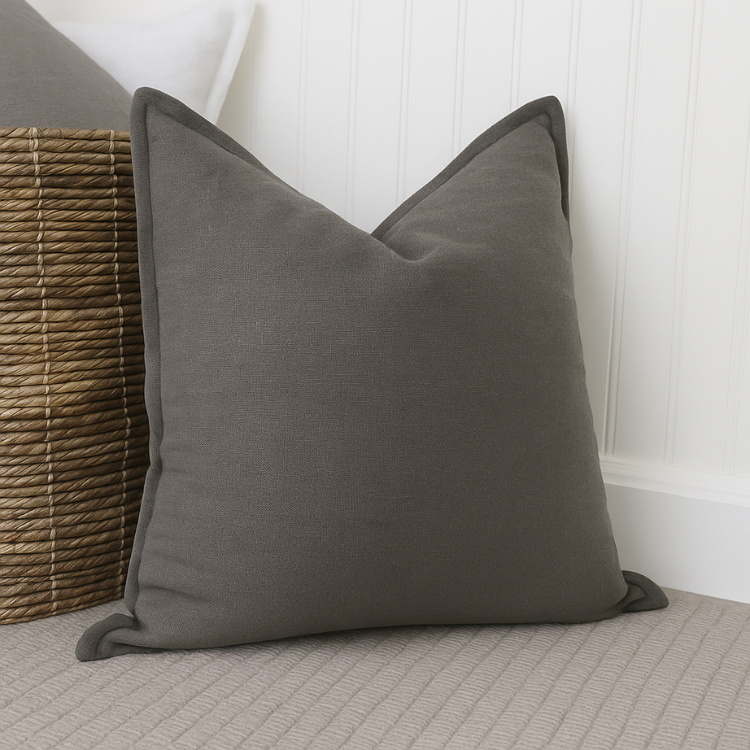 100% French Linen Cushion Cover