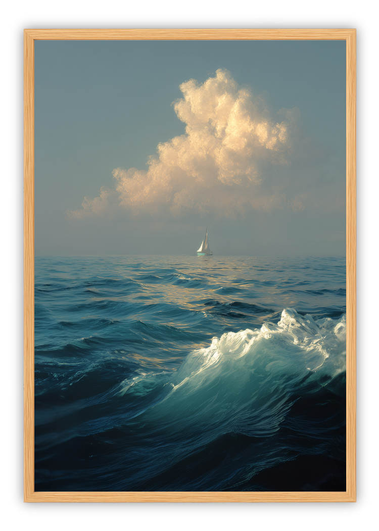 Sailboat at Dusk Ocean