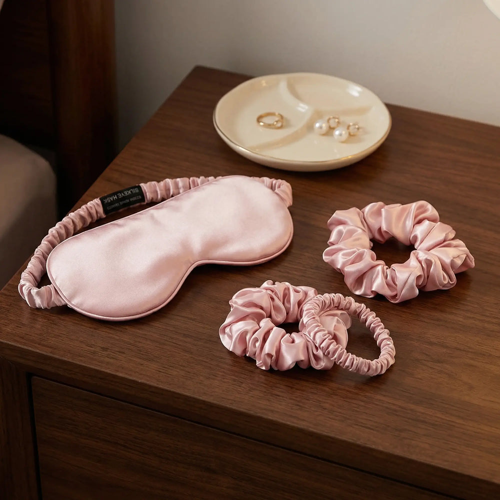 22-momme silk scrunchies trio