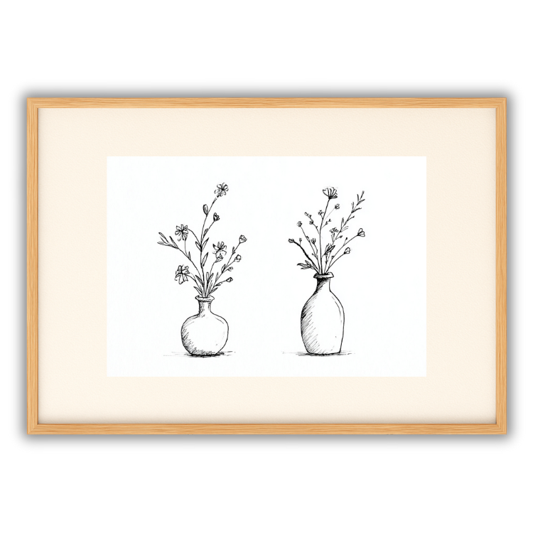 Botanical Vase Sketch