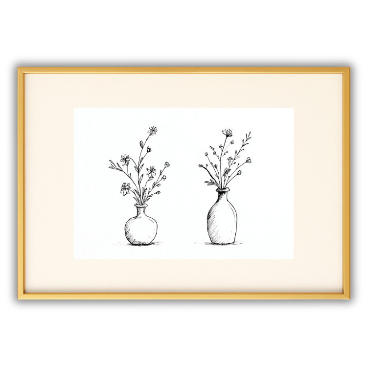 Botanical Vase Sketch