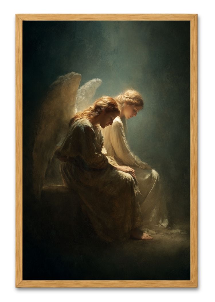 Two Angels in Prayer