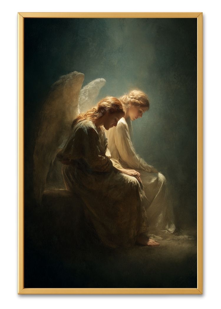 Two Angels in Prayer