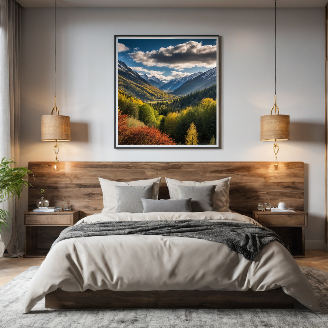 Golden Valley Retreat for Style and Warmth - Heated Wall Art