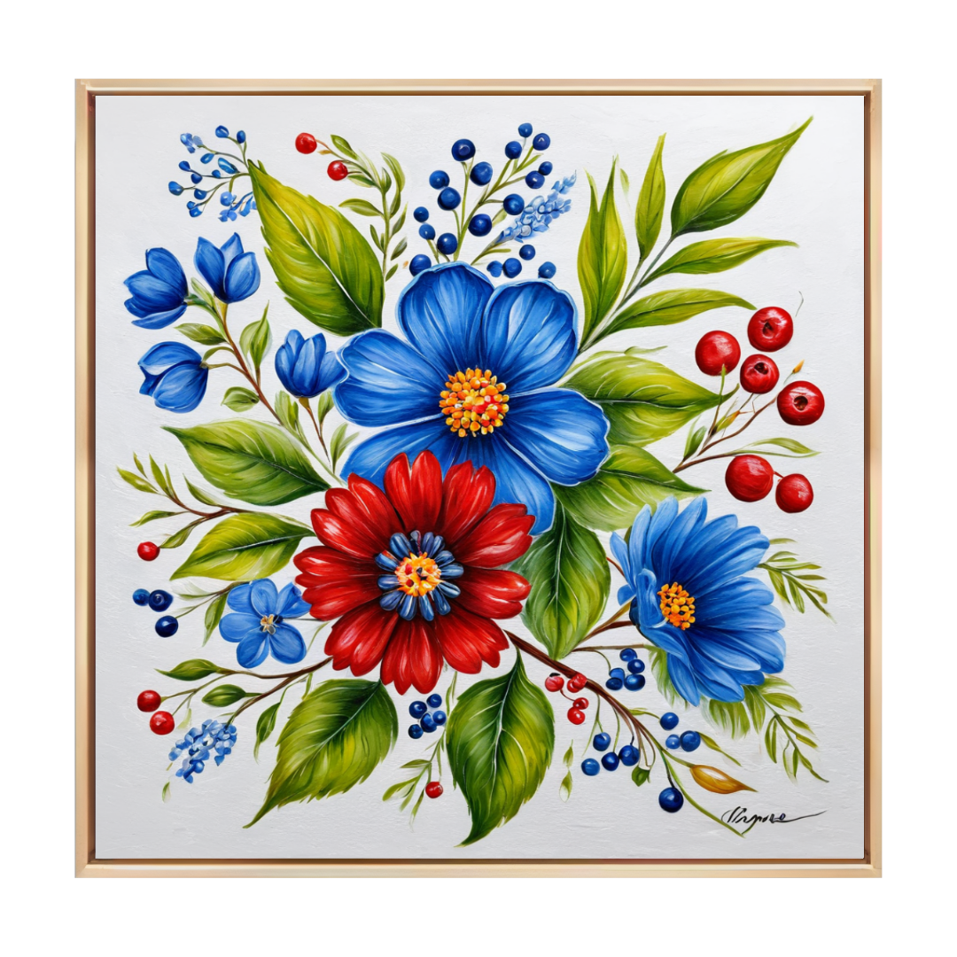 Blooming Botanical Elegance for Style and Warmth - Heated Wall Art