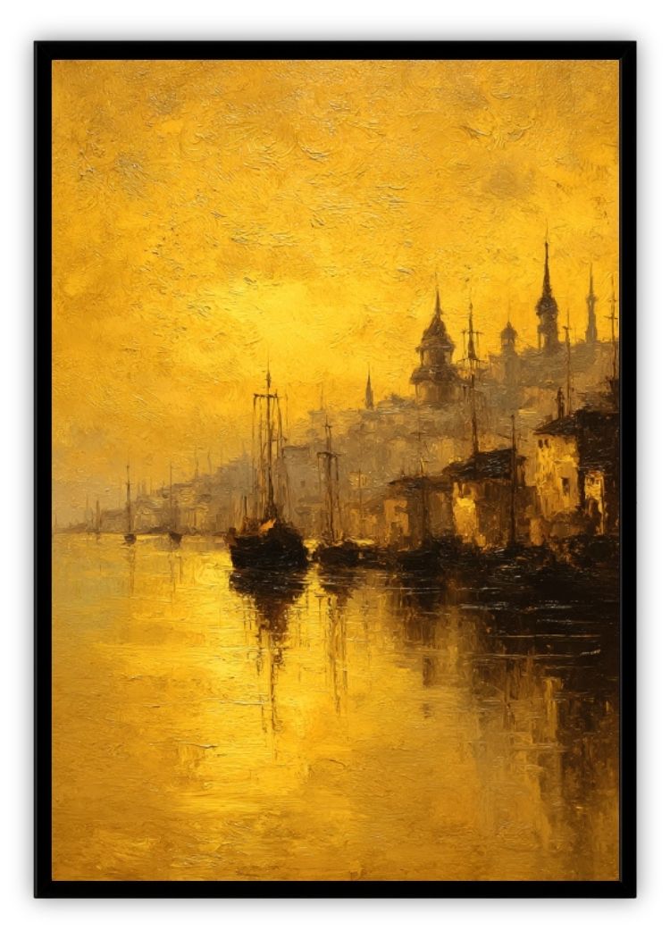 Golden Skyline at Dusk