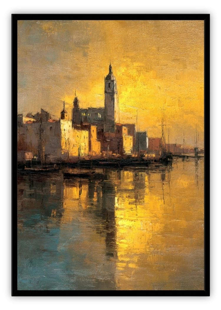 Evening Harbor Lights