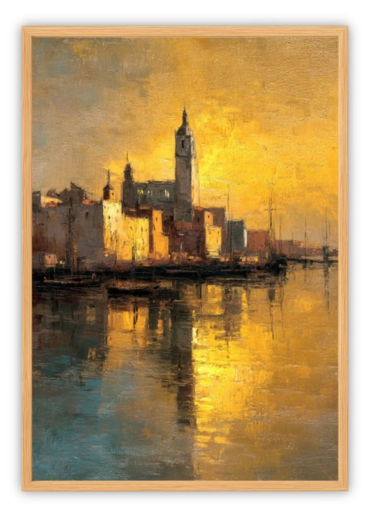 Evening Harbor Lights