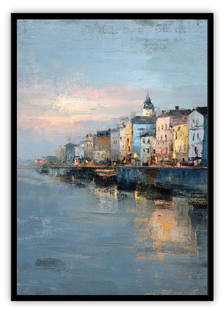 Pastel Morning Harbor
