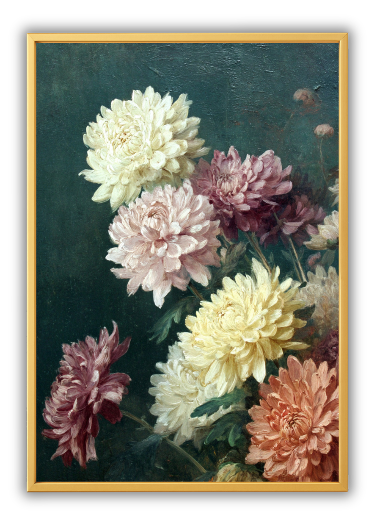 Antique Chrysanthemum Bouquet