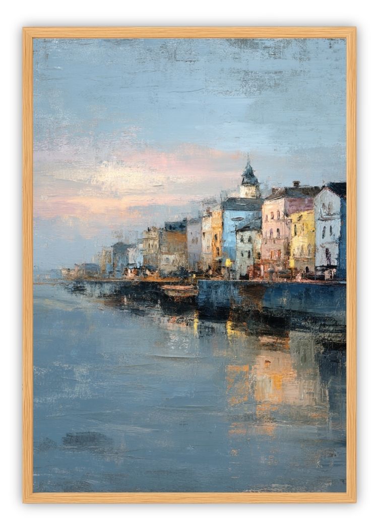 Pastel Morning Harbor